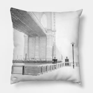 Under the Brooklyn Bridge Pillow