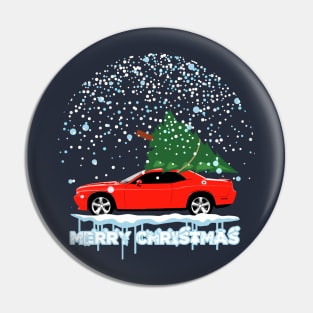 DODGE CHALLENGER CHRISTMAS Pin