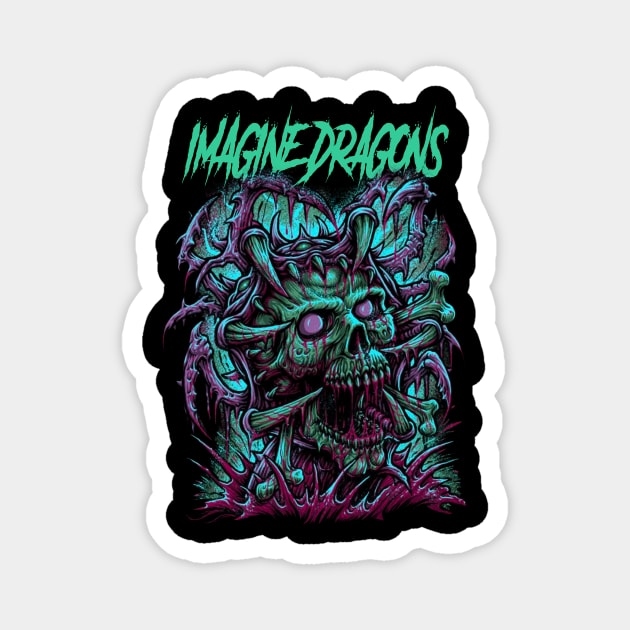 IMAGINE DRAGON BAND Magnet by Angelic Cyberpunk