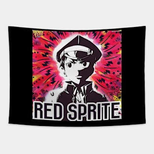 Shonen Flop Red Sprite Design Tapestry