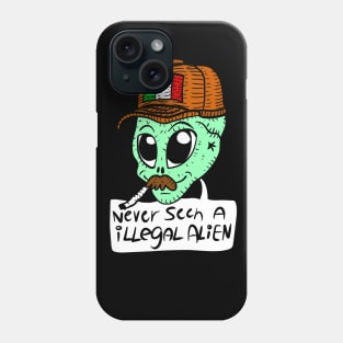 a illegal alien in perfect disguise. democratic cartoon. Phone Case