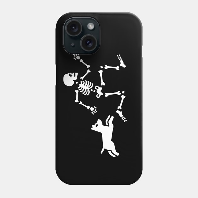 Dog mom dog trainer training skeleton bones dog K9 Phone Case by LaundryFactory