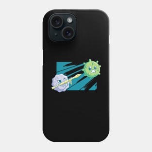 Antibody fight against Virus Phone Case