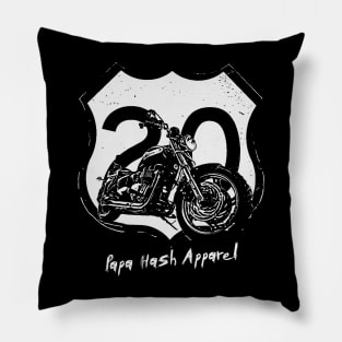 Papa Hash Apparel: HWY 20 Live to Ride Pillow