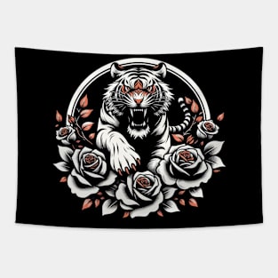 Angry Tiger Tapestry