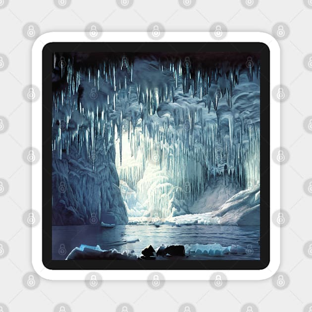 Glacial Caverns Magnet by PaigeCompositor