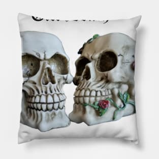 Till Death Skulls Pillow