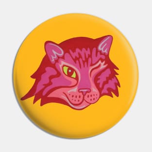 Winking Cat Pin