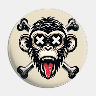 Skull Monkey Pin