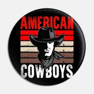 american cowboys Pin