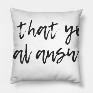 Final Answer Pillow