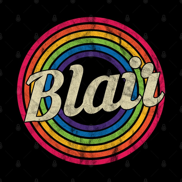 Blair - Retro Rainbow Faded-Style by MaydenArt