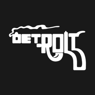 DETROIT GUNS Symbol Funny T-Shirt