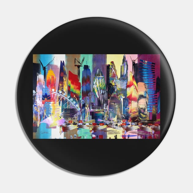 London Cityscape Skyline Abstract 625 Pin by artsale