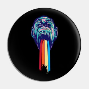 Rainbow Monkey Pin