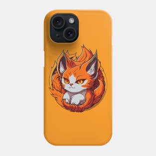 Fire Elemental Cat Phone Case