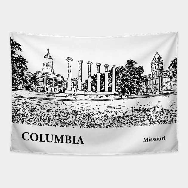 Columbia Missouri Tapestry by Lakeric