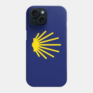 Yellow Scallop Shell Camino de Santiago Phone Case