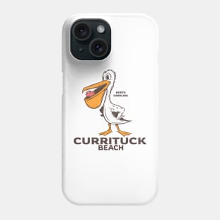 Currituck Beach, NC Summertime Vacationing Pelican & Fish Phone Case