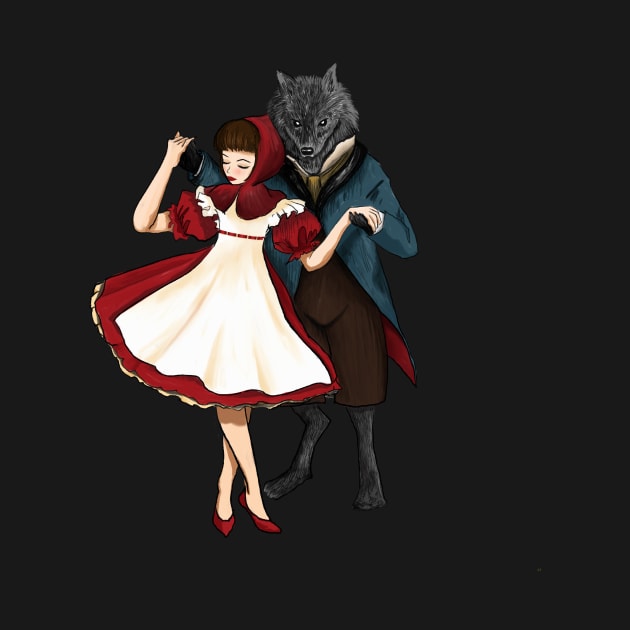 A Dangerous Dance, Red Hood And The Wolf by LittleBunnySunshine