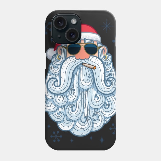 Santa Portrait 3 - Cool Phone Case by Malchev