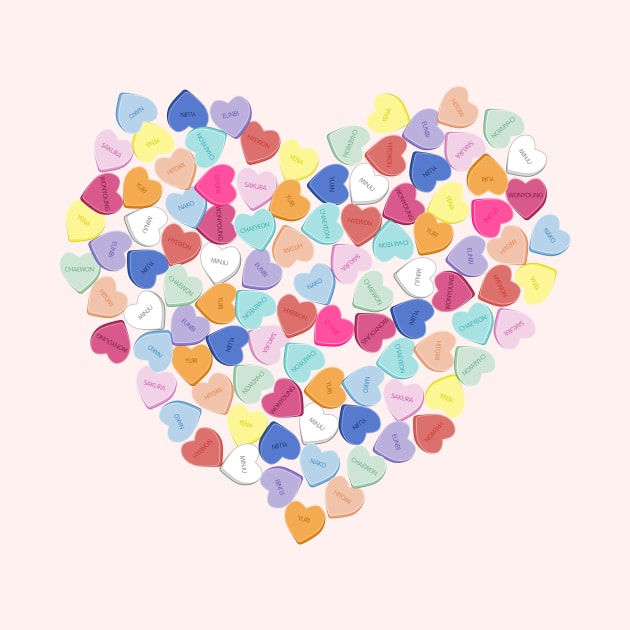 IZ*ONE Candy Hearts by Silvercrystal