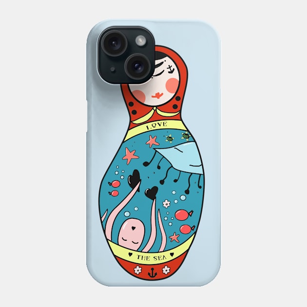 matrioska Phone Case by teeco