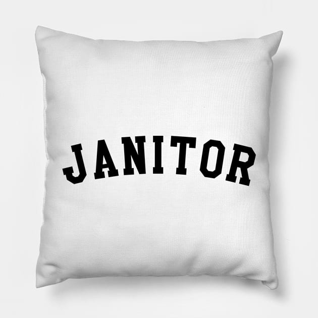 Janitor Pillow by KC Happy Shop