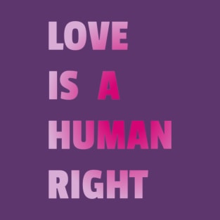 Love Is A Human Right (Pink) T-Shirt