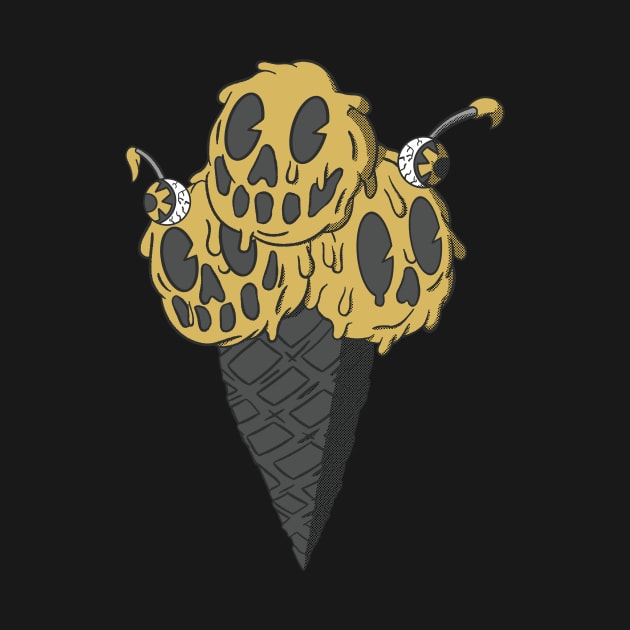 Old School Ice Scream (Gold) by GoldenHorror