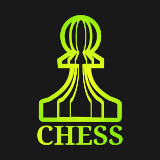 Chess Pawn Neon Green T-Shirt