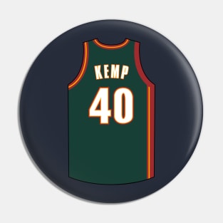 Shawn Kemp Seattle Supersonics Jersey Qiangy Pin