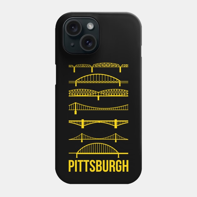 Pittsburgh Bridges Phone Case by polliadesign