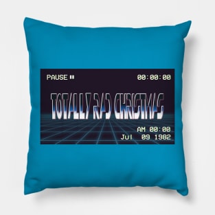 Totally Rad Christmas Tron Pillow