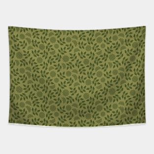 Flowers and leaves pattern Tapestry