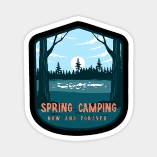 Spring Camping Magnet