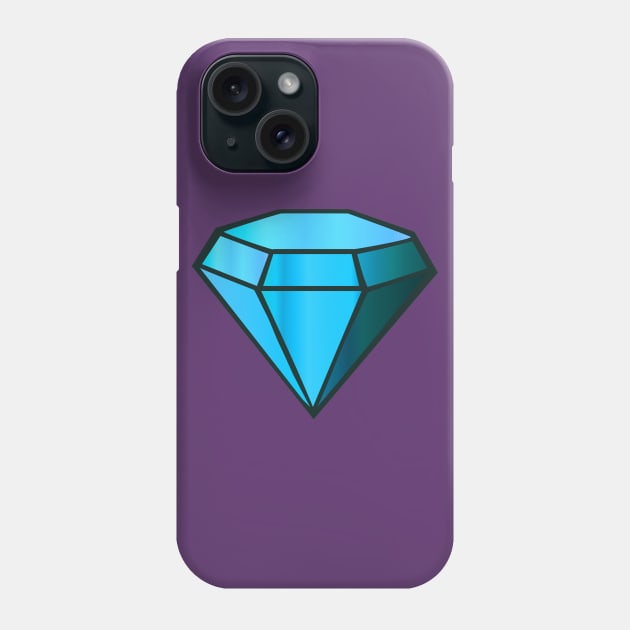 Blue Gem Phone Case by SCL1CocoDesigns