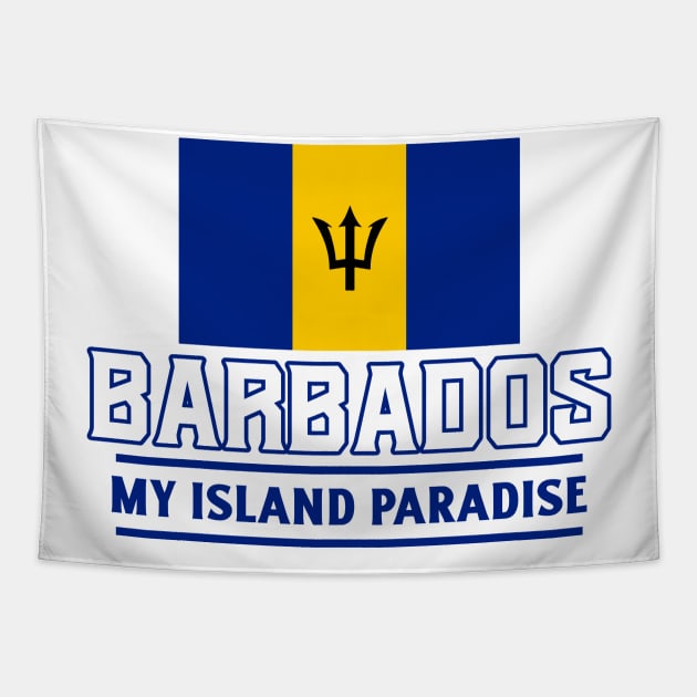 Barbados Island Paradise Tapestry by Tip Top Tee's