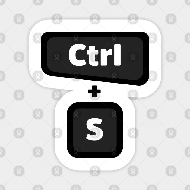 Ctrl + S  - Computer Programming - Light Color Magnet by springforce