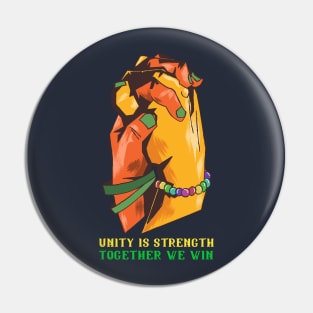 If you want to go quickly go alone. If you want to go far go together. Together we win. Pin