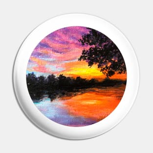 sunset lake view Pin