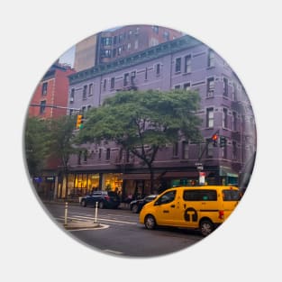 Columbus Ave Upper West Side Yellow Cab Manhattan NYC Pin