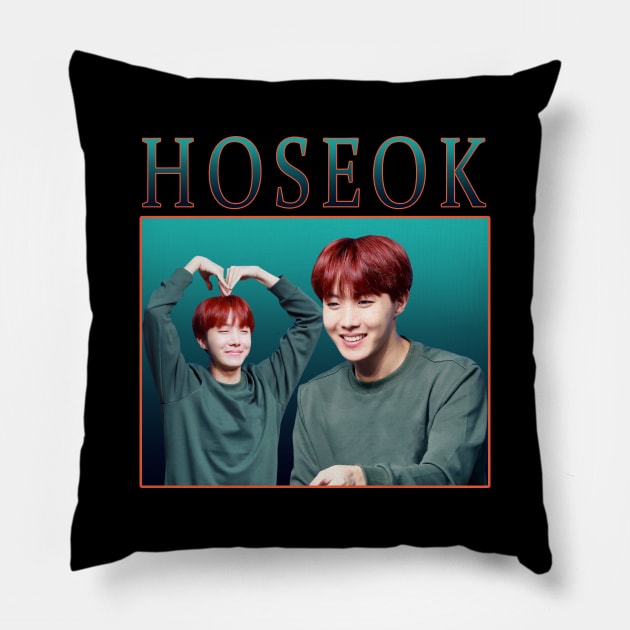 BTS - Hoseok Jhope retro vintage 90sstyle Pillow by chidees