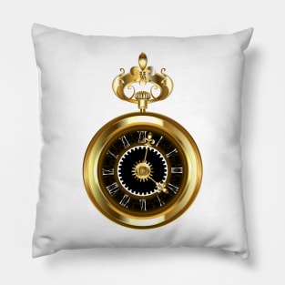 Steampunk pocket watch Pillow