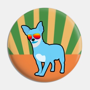 Blue Chihuahua Pin