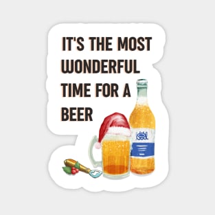 Alternative Christmas design - wonderful time for a beer Magnet