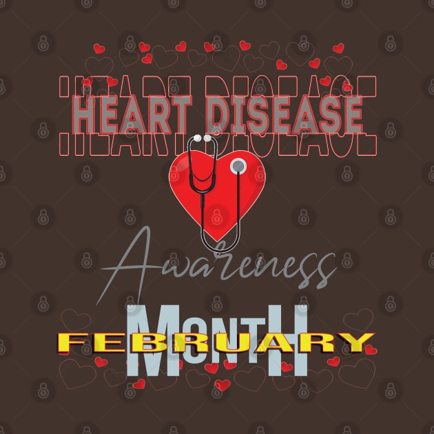 Heart disease awareness month by TeeText