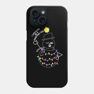 Snowman Christmas Tree Phone Case