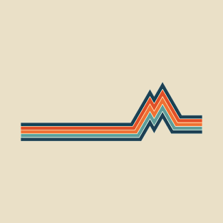 Retro Mountain Lines T-Shirt