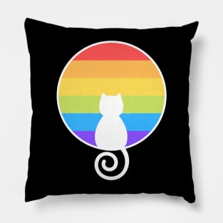 Proud Cat LGBTQ Pillow